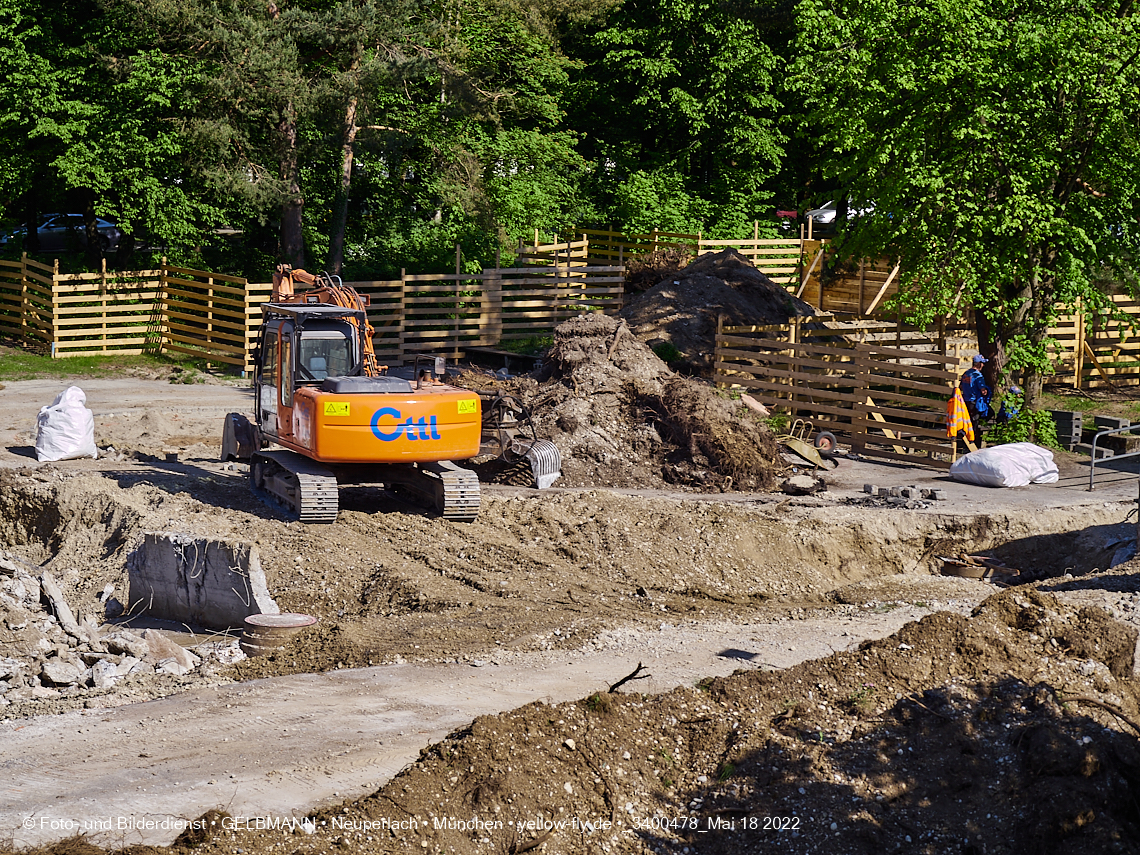 18.05.2022 - Baustelle am Haus für Kinder in Neuperlach